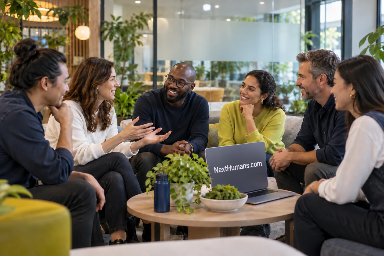 Practitioners sharing a future-skills conversation